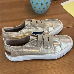 Brand New Gold Slip On Shoes